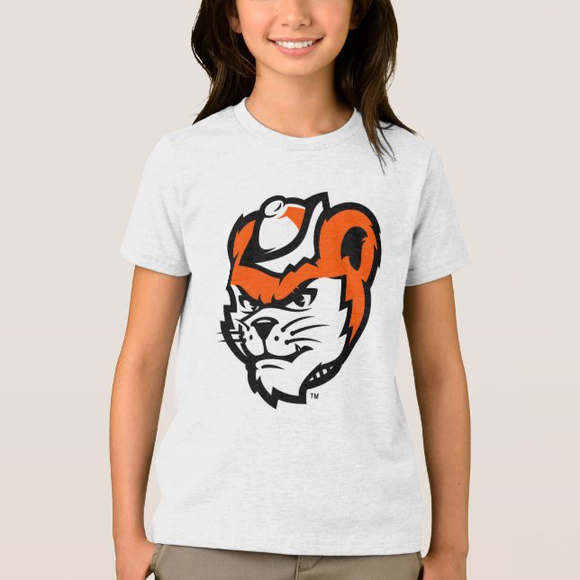 Sam Houston State University Bearkat Mascot Tri-Blend Shirt (Front)