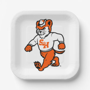 Sam Houston State University Bearkat Paper Plates