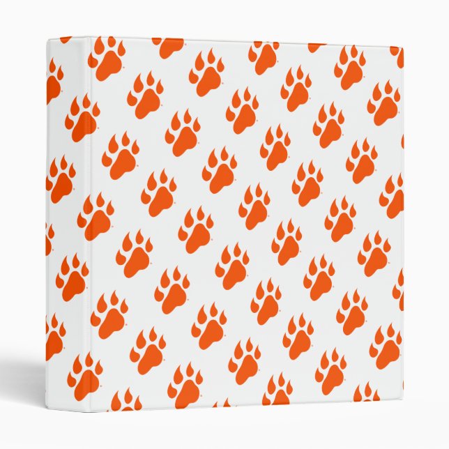 Sam Houston State University Bearkat Paw Print 3 Ring Binder (Front/Spine)