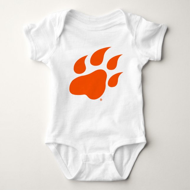 Sam Houston State University Bearkat Paw Print Baby Bodysuit (Front)