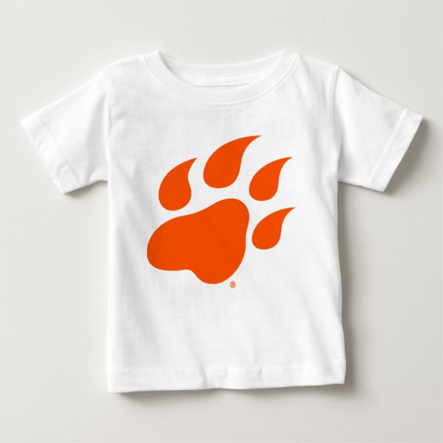 Sam Houston State University Bearkat Paw Print Baby T-Shirt (Front)