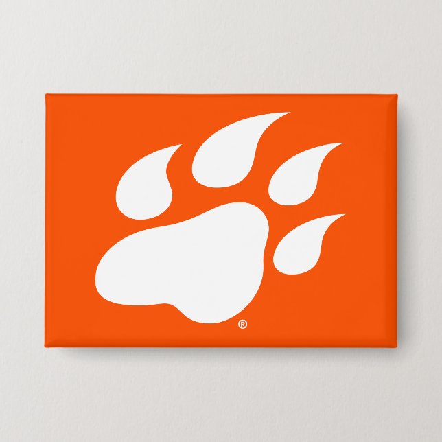 Sam Houston State University Bearkat Paw Print Button (Front)