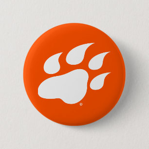 Sam Houston State University Bearkat Paw Print Button