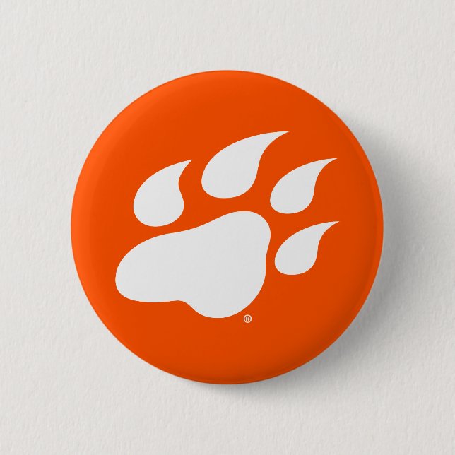 Sam Houston State University Bearkat Paw Print Button (Front)