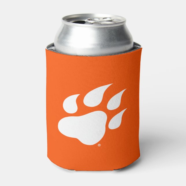 Sam Houston State University Bearkat Paw Print Can Cooler (Can Front)