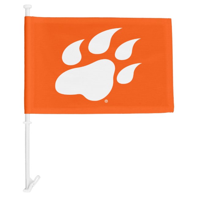 Sam Houston State University Bearkat Paw Print Car Flag (Front)