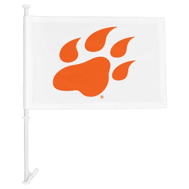 Sam Houston State University Bearkat Paw Print Car Flag (Front)
