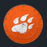Sam Houston State University Bearkat Paw Print Dart Board<br><div class="desc">This dynamic design proudly showcases the official paw print logo of Sam Houston State University. The stylized paw print is presented with bold, clean lines, embodying the Bearkat's strength and spirit. This impactful and recognizable design is a perfect way to display pride and allegiance to Sam Houston State University and...</div>