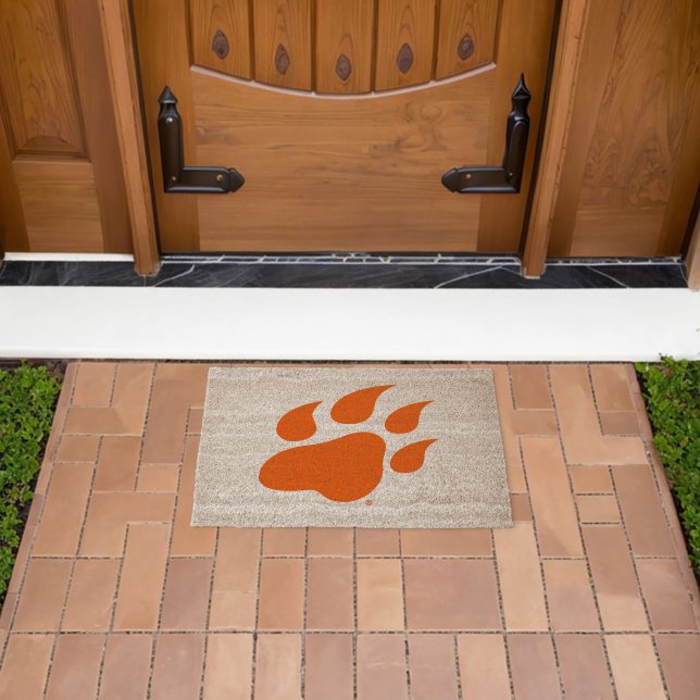 Sam Houston State University Bearkat Paw Print Fiber Doormat (Insitu (Outdoor))