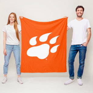 Sam Houston State University Bearkat Paw Print Fleece Blanket