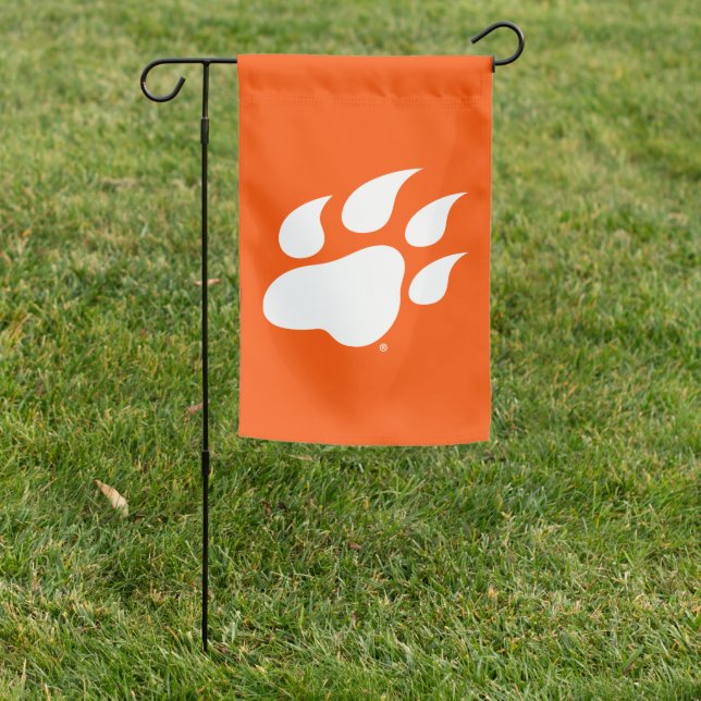 Sam Houston State University Bearkat Paw Print Garden Flag (In SItu)