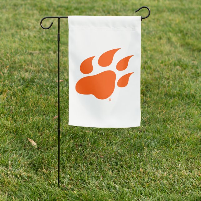 Sam Houston State University Bearkat Paw Print Garden Flag (In SItu)