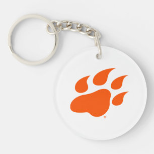 Sam Houston State University Bearkat Paw Print Keychain