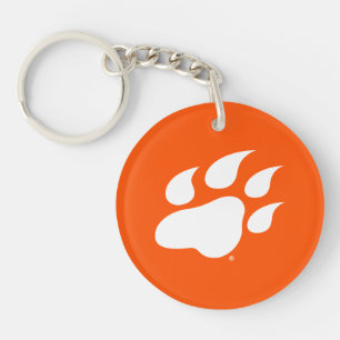 Sam Houston State University Bearkat Paw Print Keychain