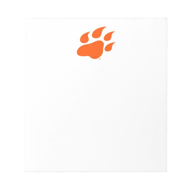 Sam Houston State University Bearkat Paw Print Notepad (Front)