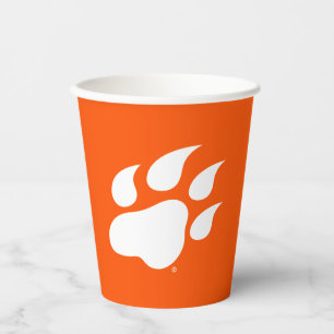 Sam Houston State University Bearkat Paw Print Paper Cups