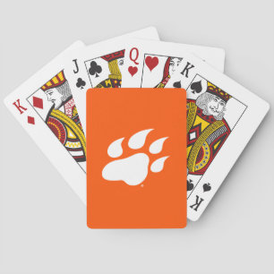 Sam Houston State University Bearkat Paw Print Poker Cards