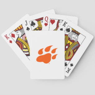 Sam Houston State University Bearkat Paw Print Poker Cards
