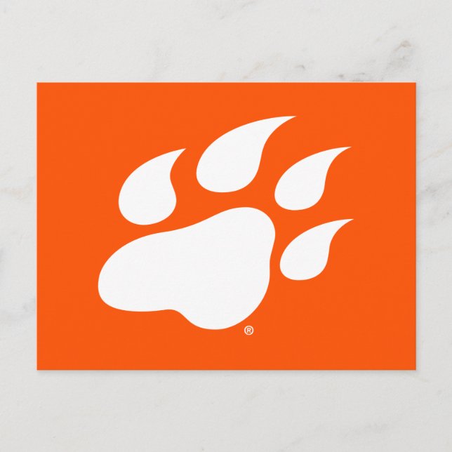 Sam Houston State University Bearkat Paw Print Postcard (Front)