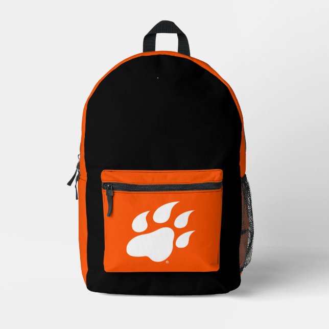 Sam Houston State University Bearkat Paw Print Printed Backpack (Front)