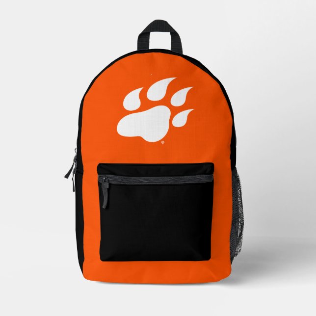 Sam Houston State University Bearkat Paw Print Printed Backpack (Front)
