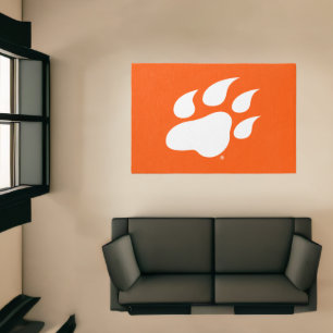 Sam Houston State University Bearkat Paw Print Rug