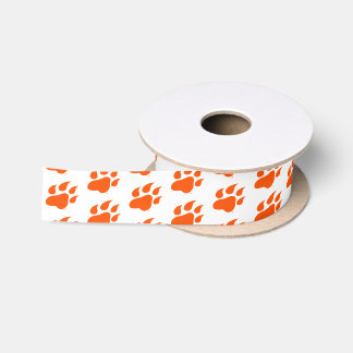 Sam Houston State University Bearkat Paw Print Satin Ribbon