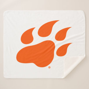 Sam Houston State University Bearkat Paw Print Sherpa Blanket