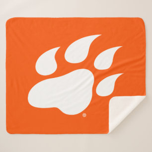 Sam Houston State University Bearkat Paw Print Sherpa Blanket