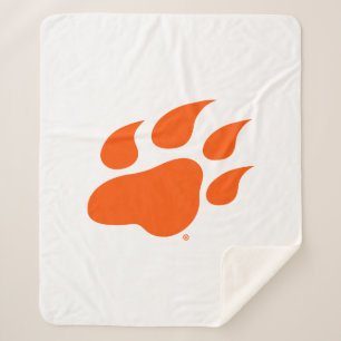 Sam Houston State University Bearkat Paw Print Sherpa Blanket
