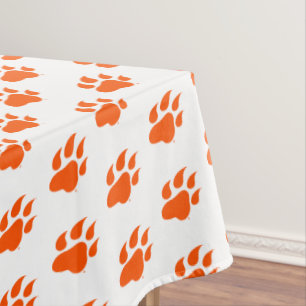 Sam Houston State University Bearkat Paw Print Tablecloth
