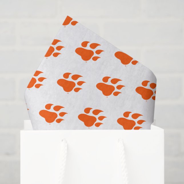 Sam Houston State University Bearkat Paw Print Tissue Paper (Gift Bag)