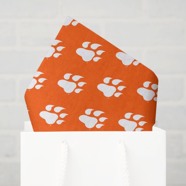 Sam Houston State University Bearkat Paw Print Tissue Paper (Gift Bag)