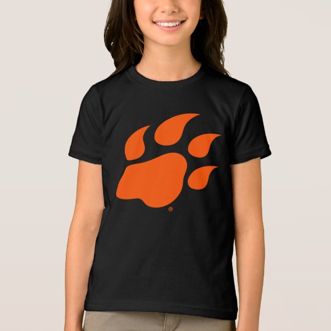 Sam Houston State University Bearkat Paw Print Tri-Blend Shirt (Front)