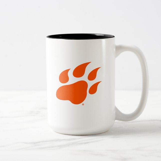 Sam Houston State University Bearkat Paw Print Two-Tone Coffee Mug (Right)