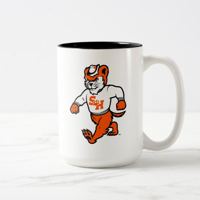 Sam Houston State University Bearkat Two-Tone Coffee Mug (Right)