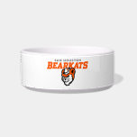 Sam Houston State University Bearkats Mascot Head Bowl<br><div class="desc">This dynamic design proudly showcases the official logo of the Sam Houston State University Bearkats. The words "SAM HOUSTON" are presented in a clean, bold typeface above the powerful word "BEARKATS, " which is rendered in a larger, slanted font. Below the wordmark, a stylized mascot head is prominently displayed, with...</div>