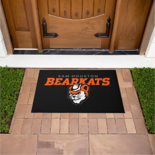 Sam Houston State University Bearkats Mascot Head Doormat