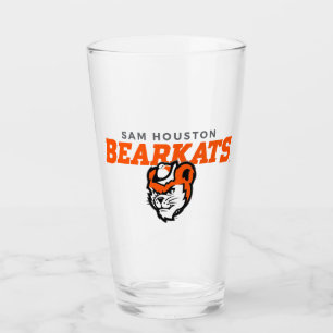 Sam Houston State University Bearkats Mascot Head Glass