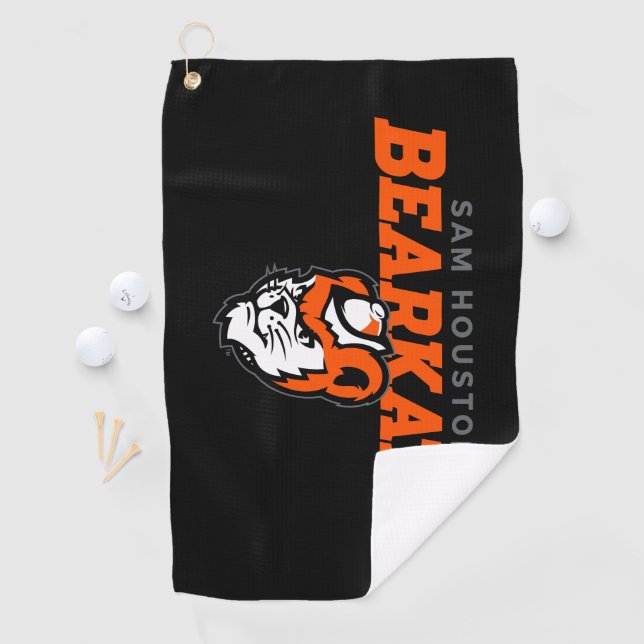 Sam Houston State University Bearkats Mascot Head Golf Towel (InSitu)