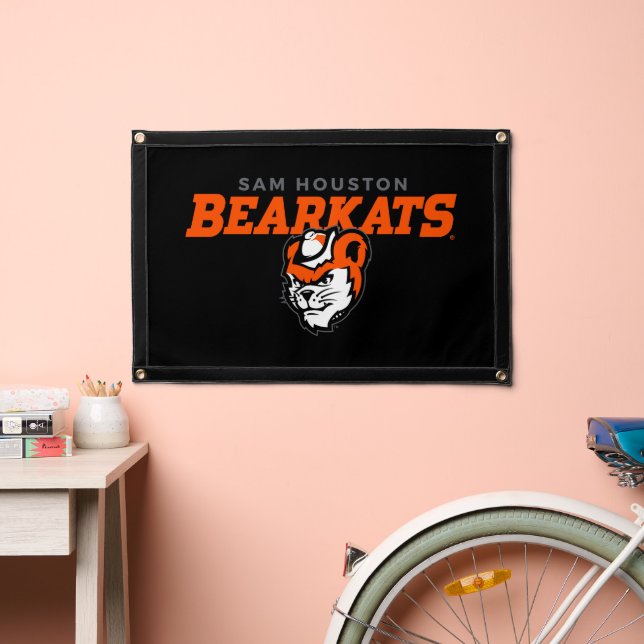 Sam Houston State University Bearkats Mascot Head Pennant (Insitu 2)