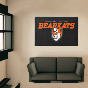 Sam Houston State University Bearkats Mascot Head Rug