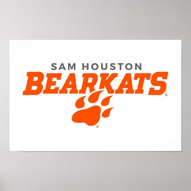 Sam Houston State University Bearkats Paw Print (Front)