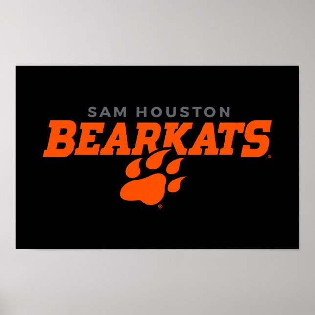 Sam Houston State University Bearkats Paw Print (Front)