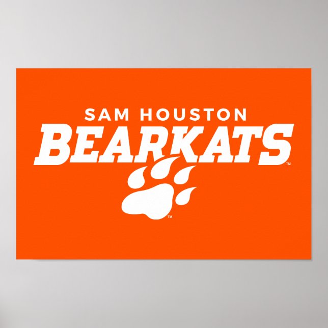 Sam Houston State University Bearkats Paw Print (Front)