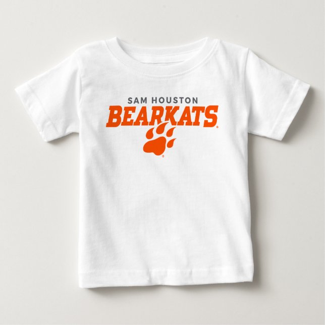 Sam Houston State University Bearkats Paw Print Baby T-Shirt (Front)