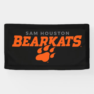 Sam Houston State University Bearkats Paw Print Banner