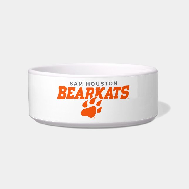 Sam Houston State University Bearkats Paw Print Bowl (Front)