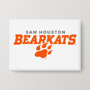 Sam Houston State University Bearkats Paw Print Button