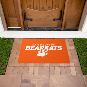 Sam Houston State University Bearkats Paw Print Doormat
